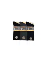 Diyabetik Dikişsiz Kokulu Erkek Modal Şeker Çorabı 12'li Dündar 6951 Düz Siyah detay görünüm