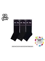 Taban Altı Havlu Dikişsiz Yıkamalı Kokulu Erkek Konç Patik 12'li Dündar 7040 Asorti detay görünüm