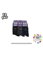 Taban Altı Havlu Dikişsiz Yıkamalı Kokulu Erkek Konç Patik 12'li Dündar 7040 Asorti görsel 4