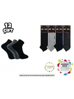 Havlu Dikişsiz Yıkamalı Kokulu Erkek Taban Altı Patik 12'li Dündar 7651