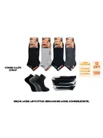 Termal Dikişsiz Yıkamalı Kokulu Erkek Havlu Patik 12'li Dündar 5961 Asorti