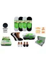 Babet Unisex Dikişsiz Yıkamalı Kokulu Bambu Çorap 12'li Dündar 0669 Düz Beyaz