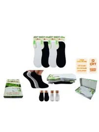 Dündar Çorap Bambu Unisex Dikişsiz Yıkamalı Kokulu Sneaker 12'li Dündar 0652