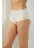 Düz Renkli Dantelli Yüksek Bel Külot (4 lü Paket) 2739-H Öztaş detay görünüm