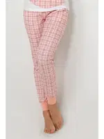 Ekose Pembe Bayan Pijama Altı Doremi 002-001085