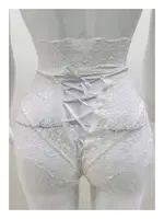Ekru Dantelli Yüksek Bel Külot Sistina Venüs-K1012 Ekru