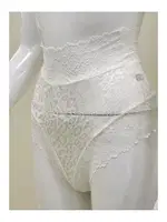 Ekru Dantelli Yüksek Bel Külot Sistina Venüs-K1012 Ekru farklı açı