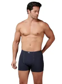 Gümüş Elastan Antrasit Modal Erkek Boxer Gümüş 7009 