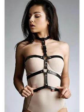 missisX Deri Siyah Harness Vücut Aksesuar missisX 3419