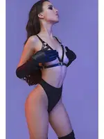 Sütyen Görünümlü Deri Harness Aksesuar missisX 3429 farklı açı