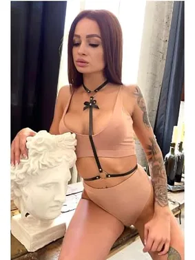 missisX Elbise Gömlek Üstü Deri Harness Aksesuar missisX 3471