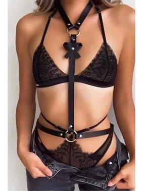 missisX Elbise Gömlek Üstü Deri Harness Aksesuar missisX 3471 - Alternatif Görünüm