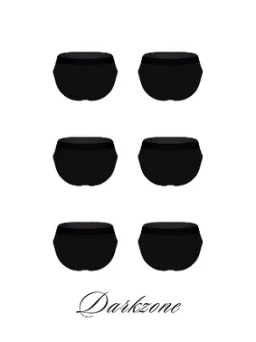 Darkzone 6'Lı Lastikli Siyah Erkek Slip Darkzone 6001 - Alternatif Görünüm