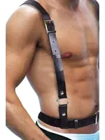 Erkek Deri Askı Harness missisX 88065 Siyah detay görünüm