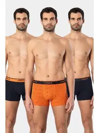 Cacharel Pamuklu Desenli Likralı Erkek Boxer 3lü Cacharel 1339