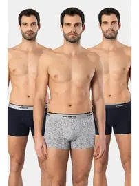 Cacharel Likralı 3lü Desenli Erkek Boxer Cacharel 1339