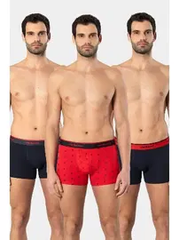 Cacharel Desenli Likralı Erkek Boxer 3lü Cacharel 1339