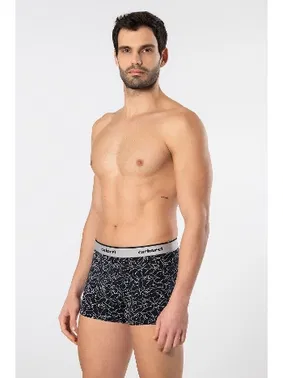Cacharel Geniş Lastikli Desenli Likralı 3lü Boxer Cacharel 1339 - Alternatif Görünüm
