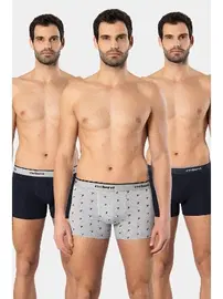 Cacharel 3lü Likralı Desenli Erkek Boxer Cacharel 1339