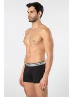 Geniş Bel Lastikli Desenli Likralı Erkek Boxer 3lü Cacharel 1339 Siyah 1 görsel 4