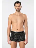 3lü Desenli Likralı Pamuklu Erkek Boxer Cacharel 1339 Siyah 3 detay görünüm