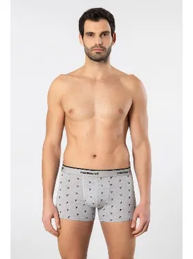 Cacharel Yazılı Geniş Lastikli Desenli Likralı Erkek Boxer 3lü Cacharel 1339 - Alternatif Görünüm