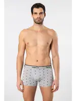 Yazılı Geniş Lastikli Desenli Likralı Erkek Boxer 3lü Cacharel 1339 Siyah 4 detay görünüm