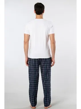 Cacharel Kare Desenli Dokuma Erkek Pijama Takımı Cacharel 2238 - Alternatif Görünüm