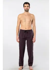 Cacharel Bordo Dokuma Tek Alt Erkek Pijama Cacharel 2240