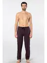 Bordo Dokuma Tek Alt Erkek Pijama Cacharel 2240