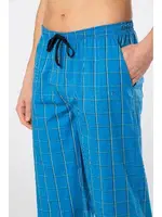 Kareli Mavi Erkek Dokuma Tek Alt Pijama Cacharel 2240 Mavi 3 farklı açı