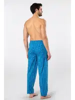 Kareli Mavi Erkek Dokuma Tek Alt Pijama Cacharel 2240 Mavi 3 görsel 4