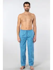 Cacharel Desenli Cepli Dokuma Erkek Pijama Tek Alt Cacharel 2240