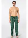 Dokuma Yeşil Cepli Erkek Pijama Tek Alt Cacharel 2240