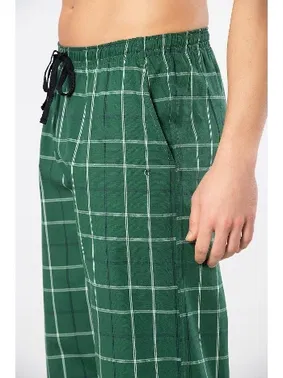 Cacharel Dokuma Yeşil Cepli Erkek Pijama Tek Alt Cacharel 2240 - Alternatif Görünüm