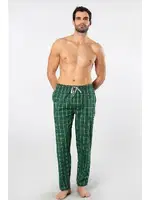 Yeşil Kare Desenli Erkek Dokuma Pijama Tek Alt Cacharel 2240 Yeşil 4