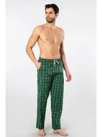 Yeşil Kare Desenli Erkek Dokuma Pijama Tek Alt Cacharel 2240 Yeşil 4 detay görünüm