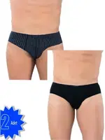 Erkek Modal Slip İçten Lastik 2Li Paket Öztaş 1971-YE Asorti detay görünüm