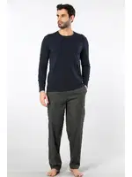 Uzun Kollu Cepli Erkek Poplin O Yaka Pijama Takımı Cacharel 2239 Yeşil 5