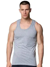 Gümüş Pamuklı 6lı Gri Erkek Klasik Atlet Gümüş 4003 - 6 Adet