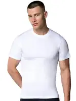 Erkek Sıfır Yaka Kısa Kollu 6lı Atlet Gümüş 3005 - 6 Adet Beyaz farklı açı