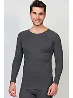 Erkek Termal Geniş Yaka Reglan Uzun Kol İçlik T-Shirt Anıl 8565 Antrasit