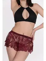 Fantezi Dantelli Etek Takım Miorre 001-002334 Bordo görsel 4