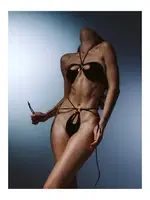 Fantezi Harness Siyah Kostüm missisX 2193 Siyah