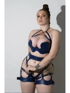 missisX Fantezi Kadın Harness Kostüm Siyah missisX 2194