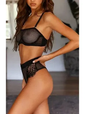 SHE File Siyah Fantezi Sütyen Takım SHE 2112 - Alternatif Görünüm