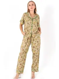 DOREMI Floral Kısa Kollu Kadın Pijama Takım DoReMi 002-000092