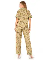 Floral Kısa Kollu Kadın Pijama Takım DoReMi 002-000092 görsel 6