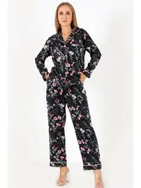 DOREMI Flower Garden Uzun Kollu Kadın Pijama Takım DoReMi 002-000090