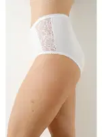 Full Lycralı Dantelli Bato Yüksek Bel 4Lü Paket Kadın Külot Öztaş 21005-H Görsel detay görünüm